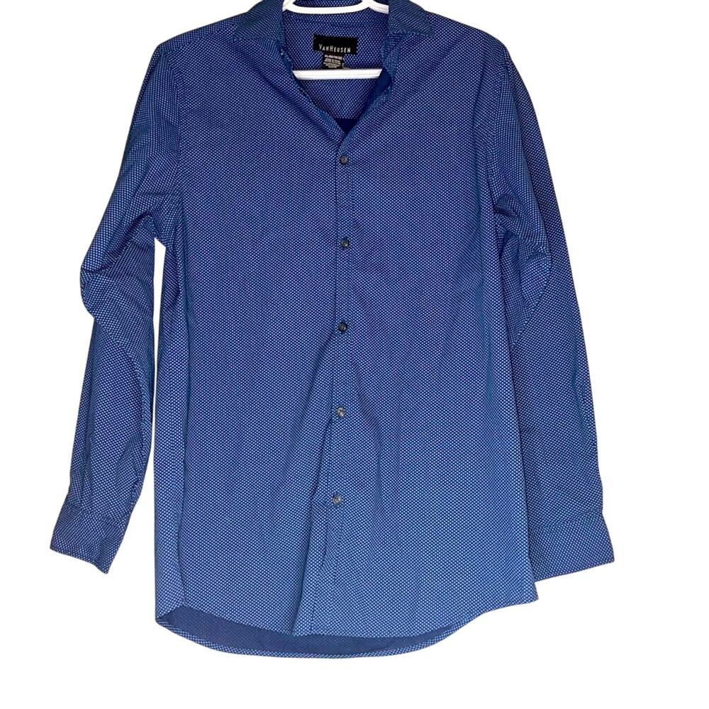 Van Huesen Blue Patterned Women’s Blouse Size XL